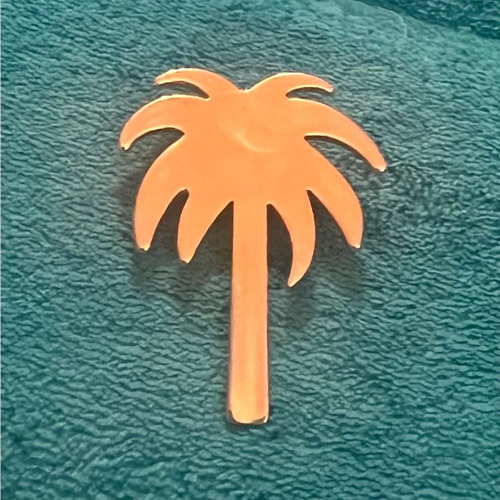 Gold Tone Palm Tree Brooch by Best
